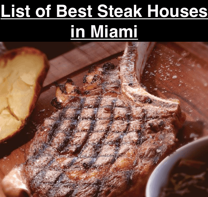 List of Best Steakhouses in Miami