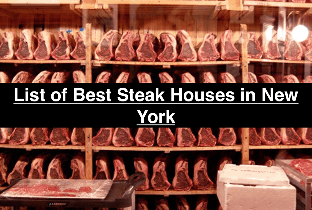 List of Best Steak Houses in New York